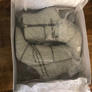 catwalk rhinestone booties